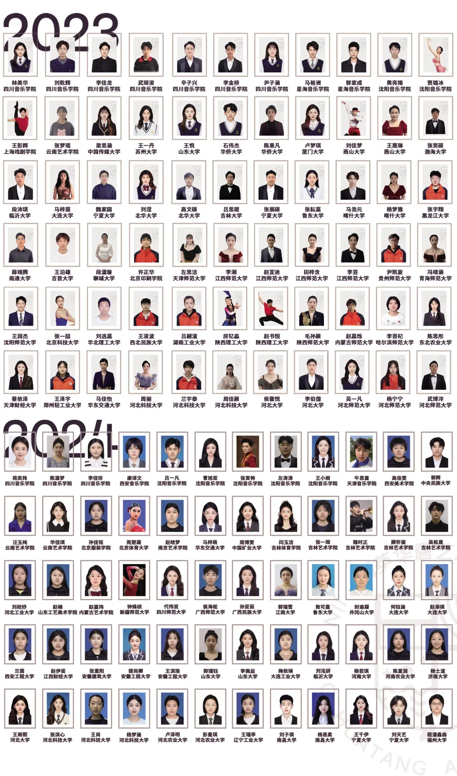 2023/2024届部分优秀毕业生